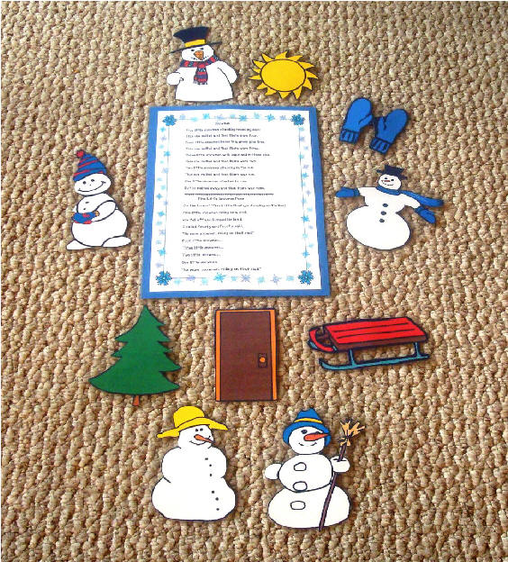 Six Little Penguins FLANNEL FELT BOARD LAMINATED STORY and PIECES 